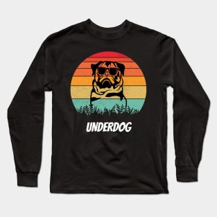 Vintage retro underdog Long Sleeve T-Shirt